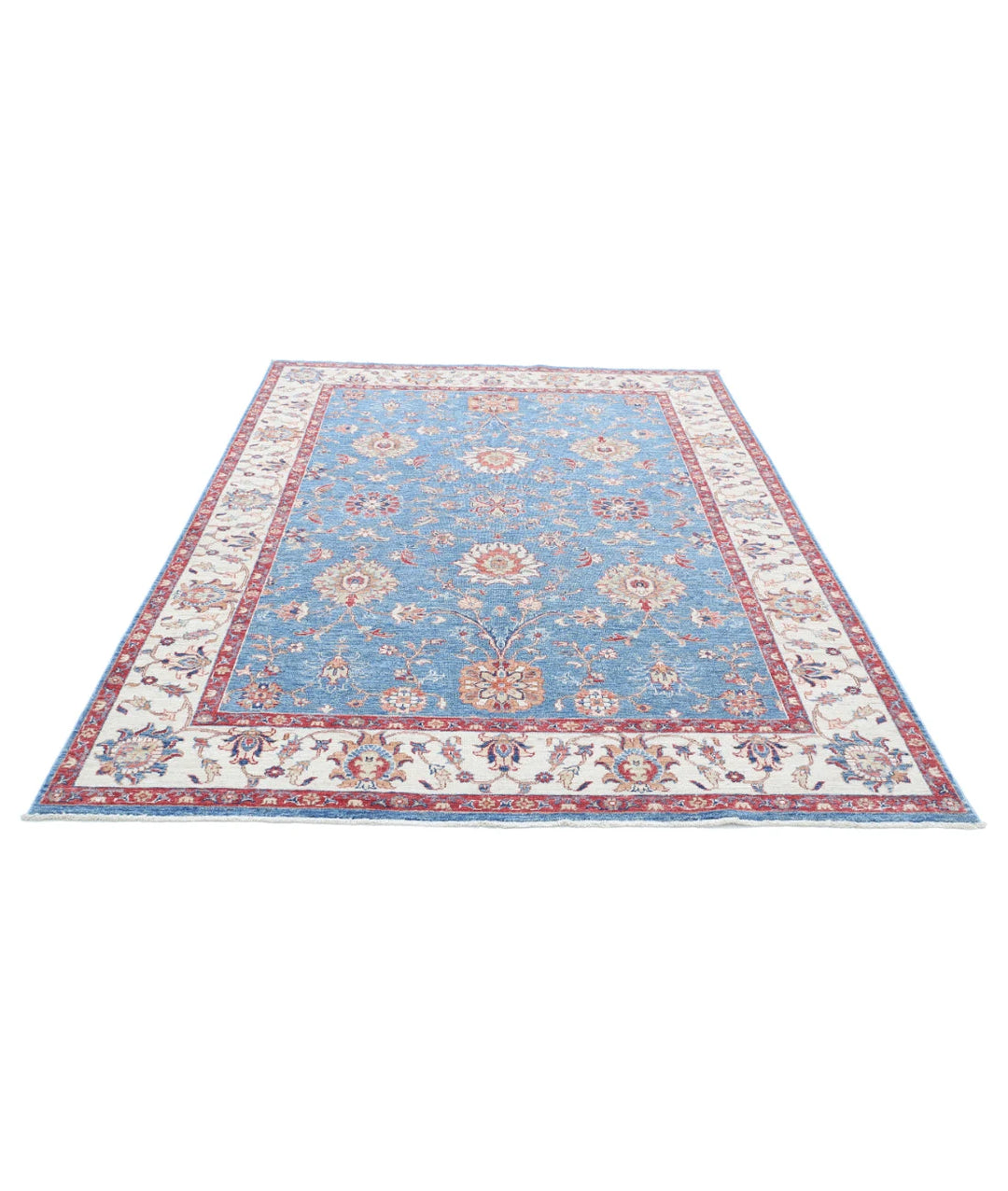 Afghan Ziegler Farhan Rug 6' 0" x 8' 3" Hand-Knotted | No. AT60974