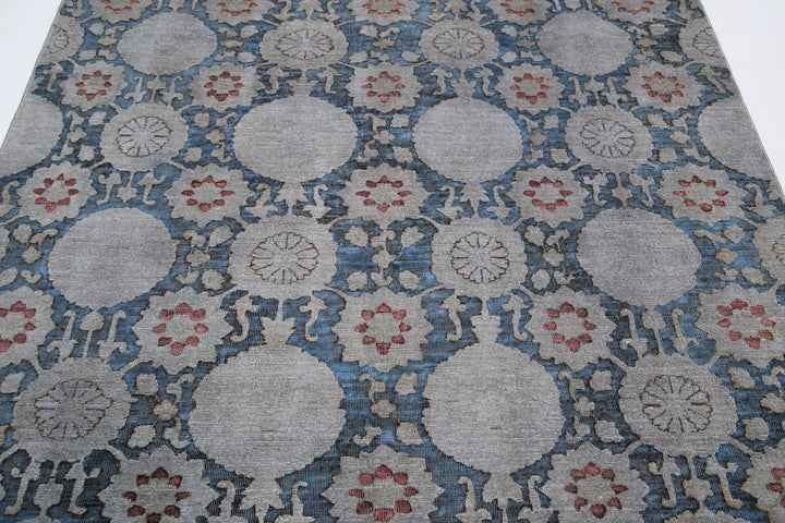 Afghan Onyx Rug 5' 9" x 8' 3" Hand-Knotted | No. AT61018