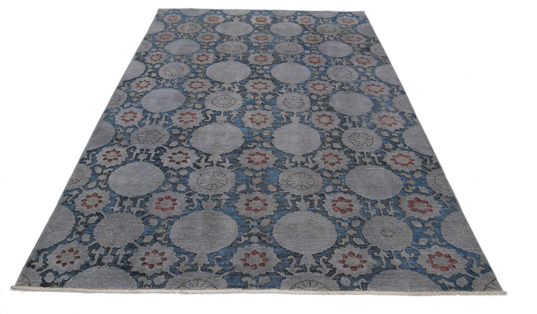 Afghan Onyx Rug 5' 9" x 8' 3" Hand-Knotted | No. AT61018