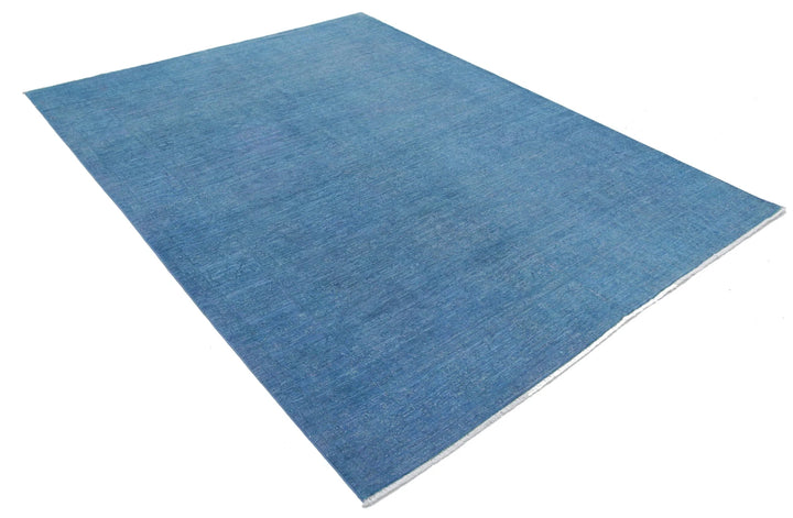 Afghan Overdye Rug 6' 2" x 8' 4" Hand-Knotted | No. AT61070