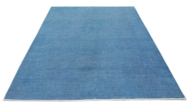 Afghan Overdye Rug 6' 2" x 8' 4" Hand-Knotted | No. AT61070