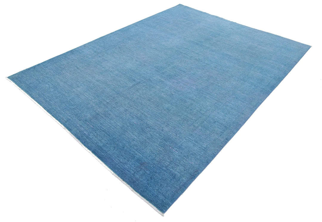 Afghan Overdye Rug 6' 2" x 8' 4" Hand-Knotted | No. AT61070