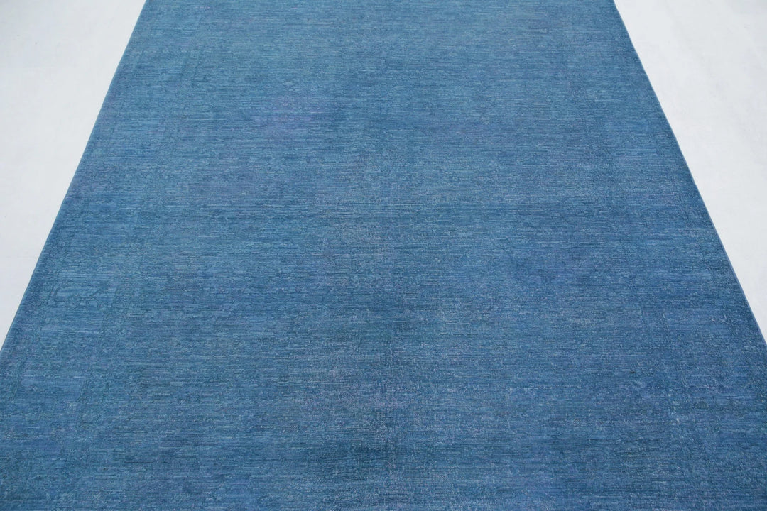 Afghan Overdye Rug 6' 2" x 8' 4" Hand-Knotted | No. AT61070