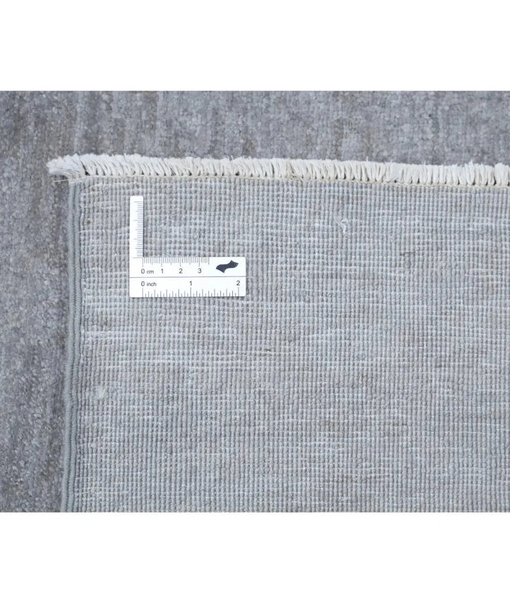 Grey Afghan Overdye Rug 9' 10" x 13' 10" Hand-Knotted | No. AT61135