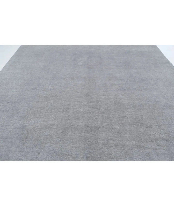 Grey Afghan Overdye Rug 9' 10" x 13' 10" Hand-Knotted | No. AT61135