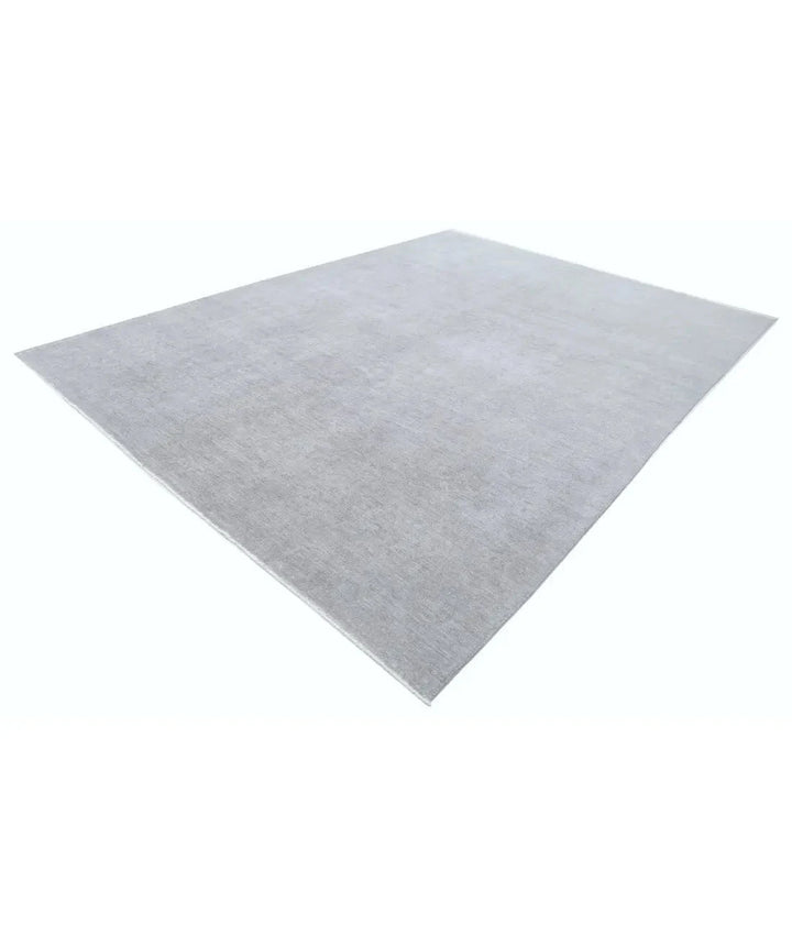 Grey Afghan Overdye Rug 9' 10" x 13' 10" Hand-Knotted | No. AT61135