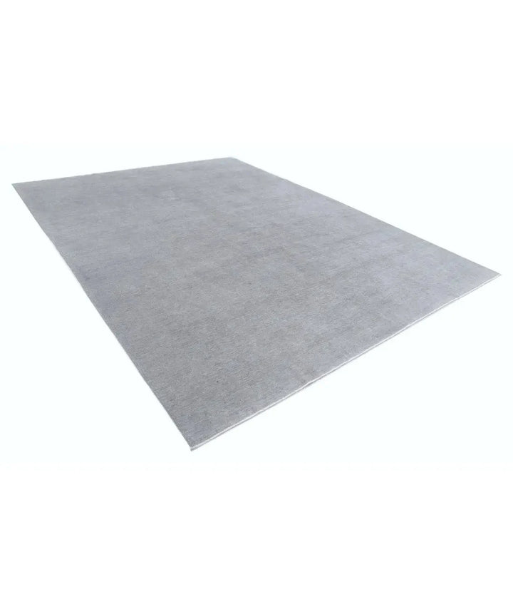 Grey Afghan Overdye Rug 9' 10" x 13' 10" Hand-Knotted | No. AT61135