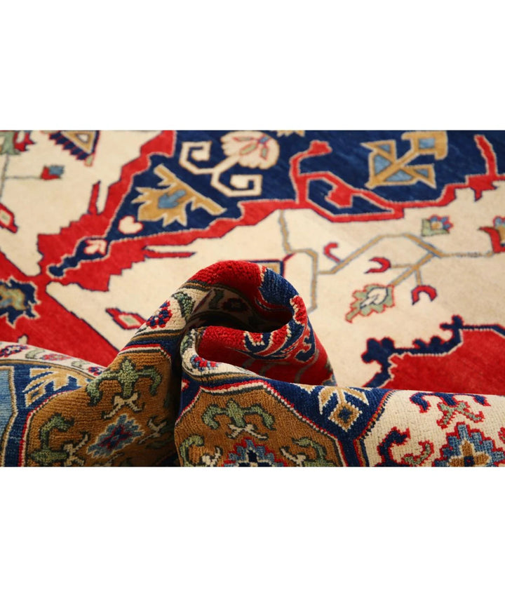Afghan Kazak Rug 10' 1" x 13' 7" Hand-Knotted | No. AT61214