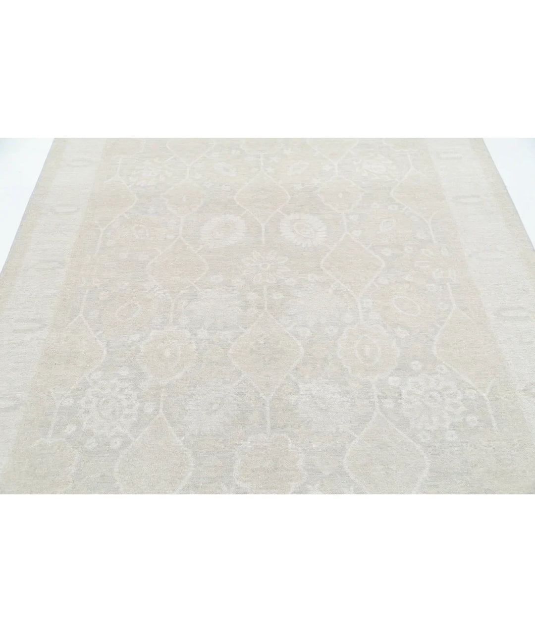 Brown Afghan Serenity Rug 6' 1" x 9' 0" Hand-Knotted | No. AT61224
