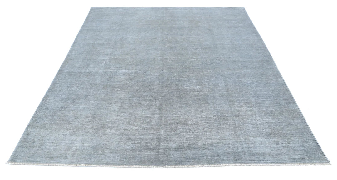 Afghan Overdye Rug 6' 2" x 8' 1" Hand-Knotted | No. AT61259
