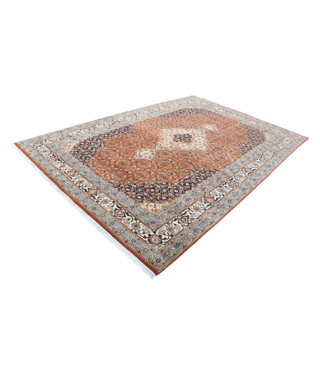Persian Bijar Rug 7' 6" x 10' 10" Hand-Knotted | No. AT61361