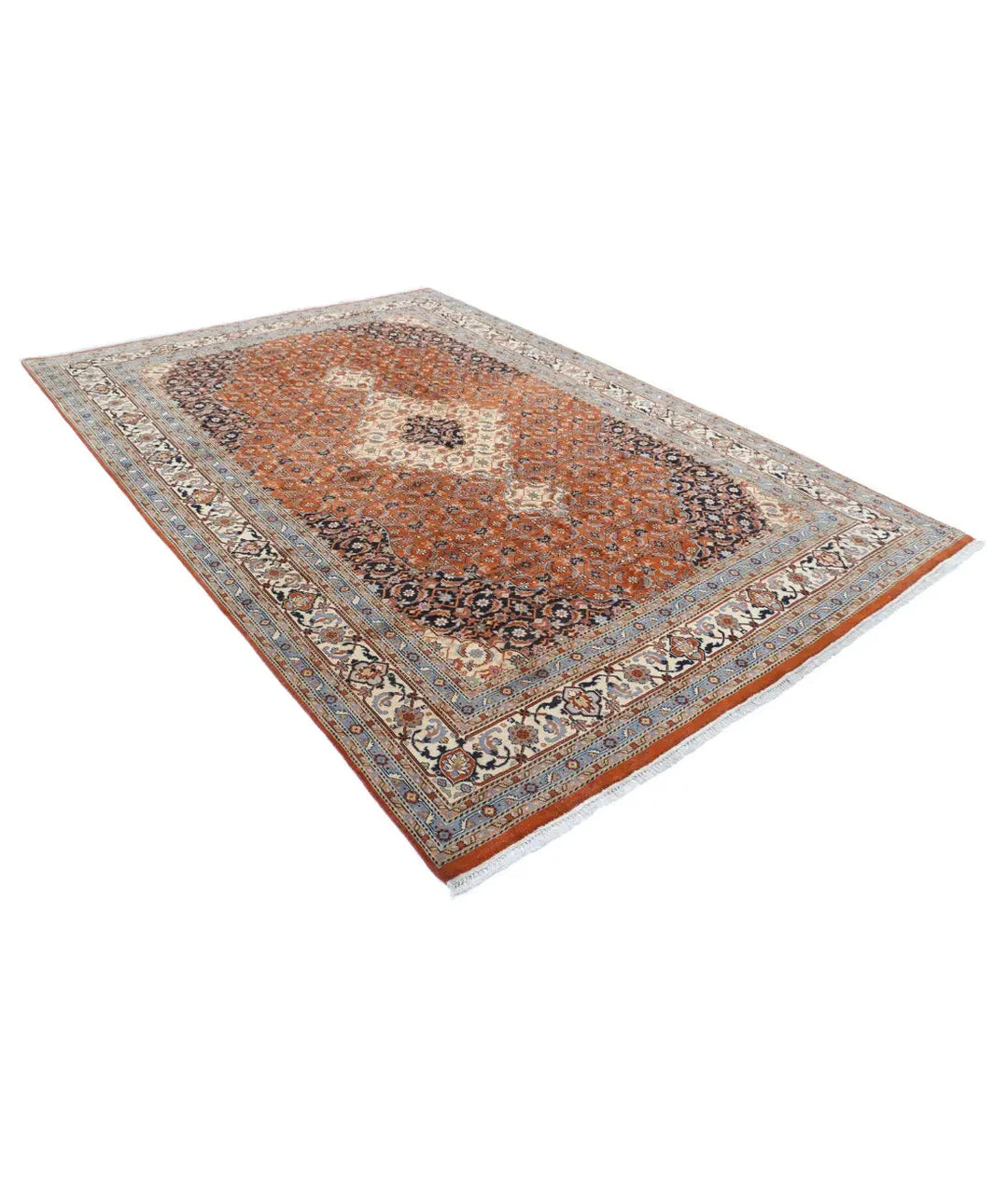 Persian Bijar Rug 7' 6" x 10' 10" Hand-Knotted | No. AT61361