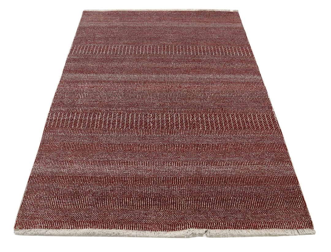 Indian Ziegler Rug 3' 11" x 6' 0" Hand-Knotted | No. AT61378