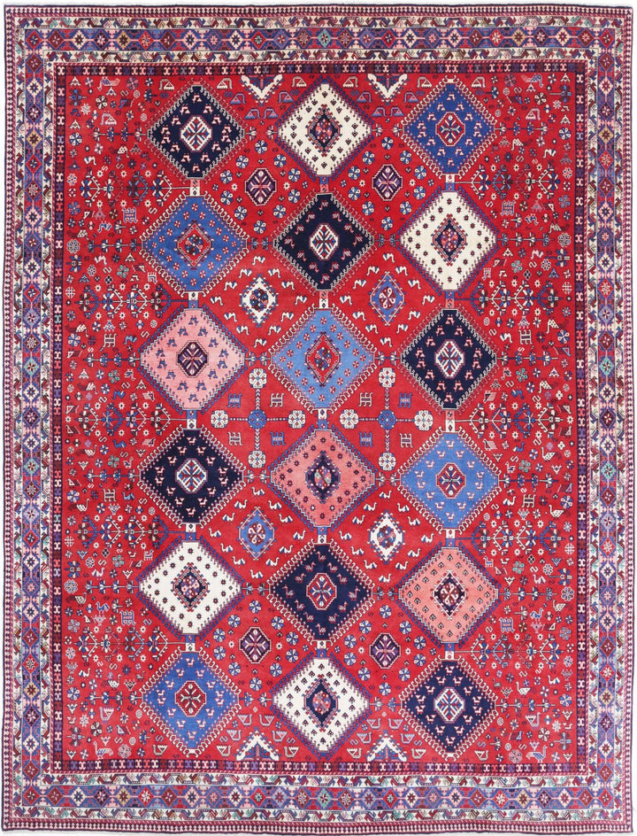 Persian Shiraz Rug 8' 3" x 12' 1" Hand-Knotted | No. AT61393