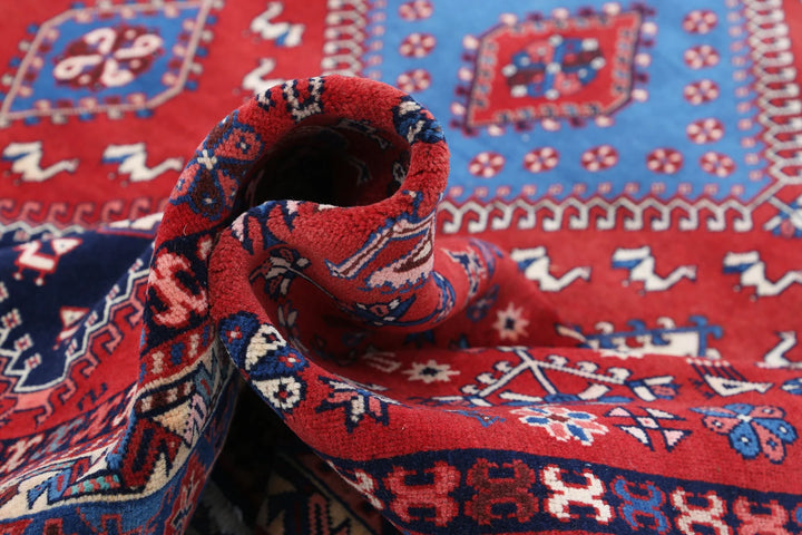 Persian Shiraz Rug 8' 3" x 12' 1" Hand-Knotted | No. AT61393