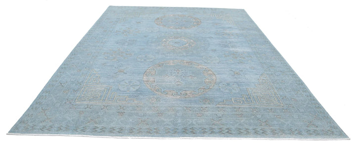 Afghan Oriental Rug 8' 9" x 11' 9" Hand-Knotted | No. AT61435