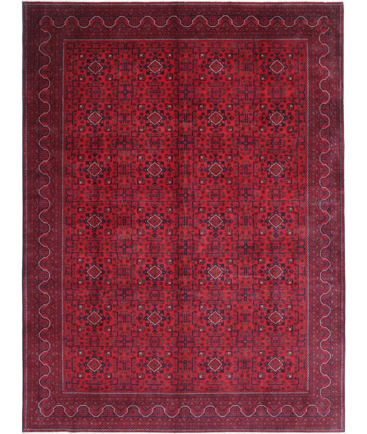 Afghan Khamyab Rug 8' 4" x 11' 3" Hand-Knotted | No. AT61449