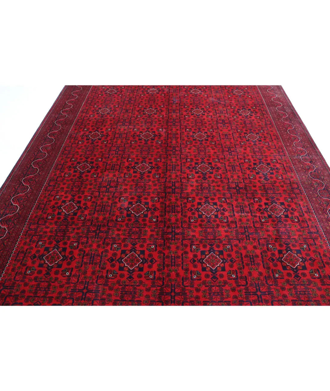 Afghan Khamyab Rug 8' 4" x 11' 3" Hand-Knotted | No. AT61449