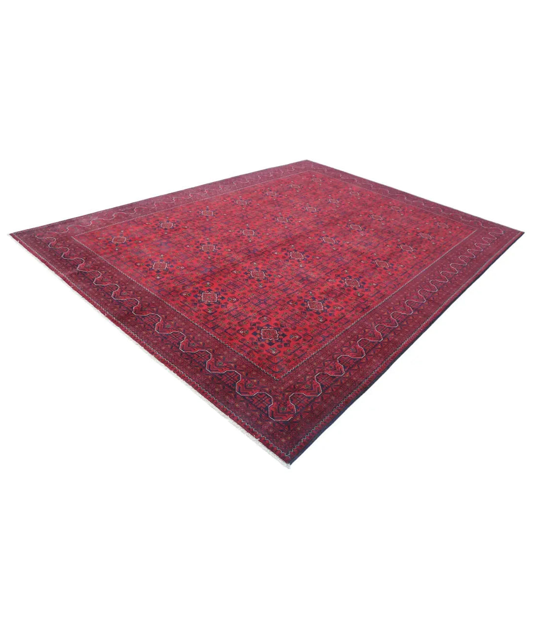 Afghan Khamyab Rug 8' 4" x 11' 3" Hand-Knotted | No. AT61449