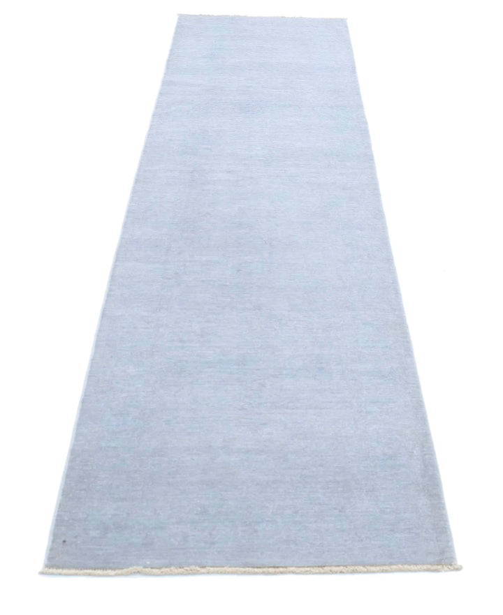 Grey Afghan Overdye Rug 2' 6" x 10' 2" Hand-Knotted | No. AT61471