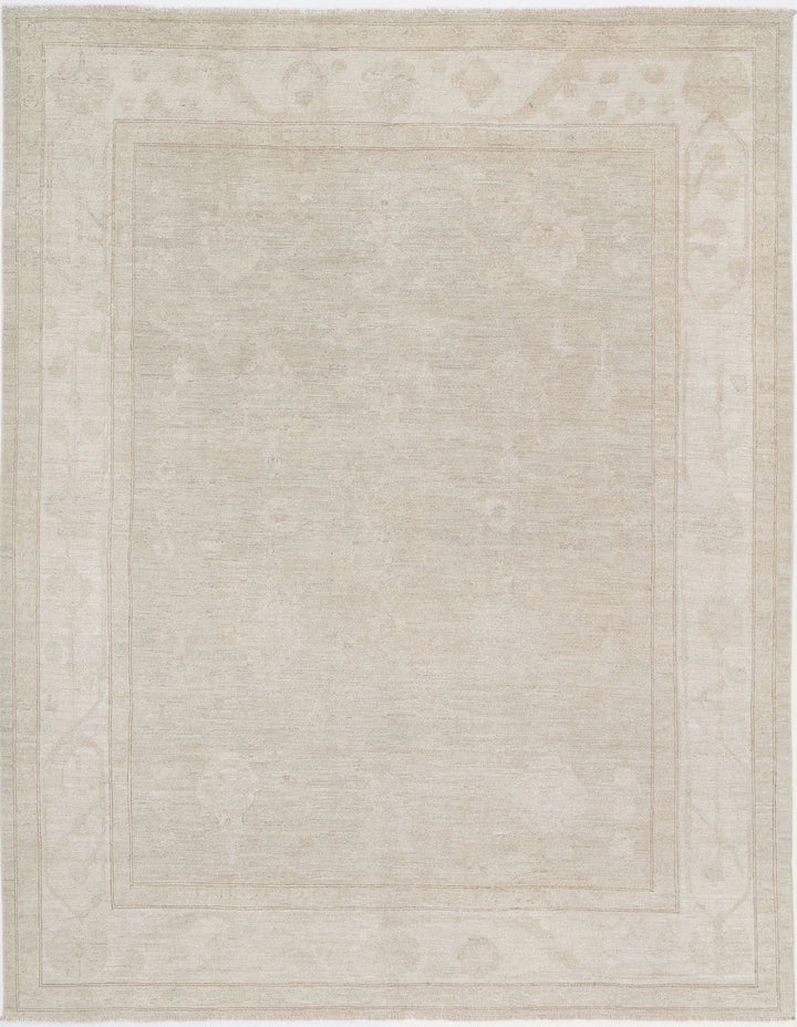 Afghan Oushak Rug 8' 2" x 10' 5" Hand-Knotted | No. AT61506