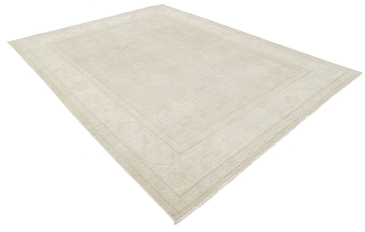 Afghan Oushak Rug 8' 2" x 10' 5" Hand-Knotted | No. AT61506