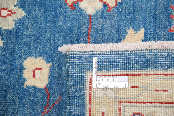 Blue Afghan Ziegler Rug 7' 11" x 10' 4" Hand-Knotted | No. AT61579