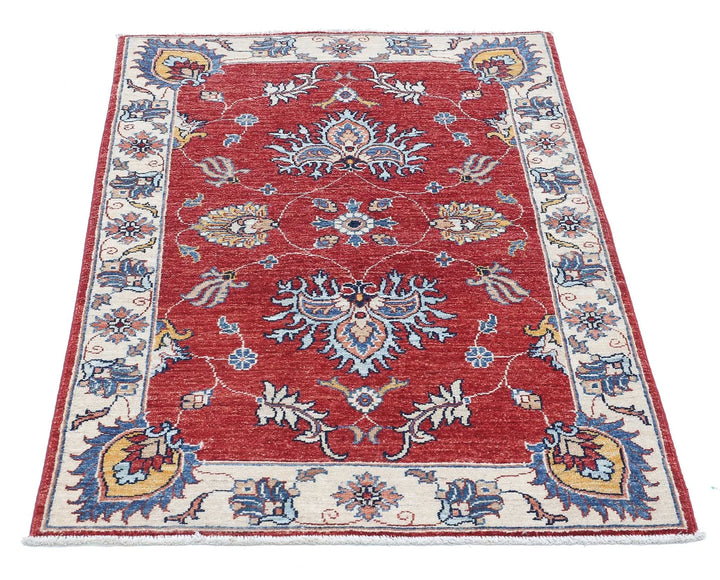 Afghan Ziegler Rug 2' 10" x 4' 2" Hand-Knotted | No. AT61610