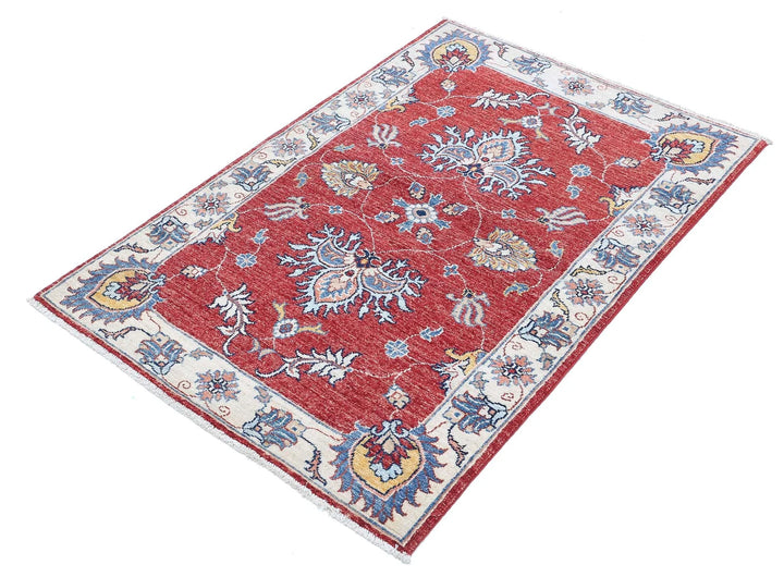 Afghan Ziegler Rug 2' 10" x 4' 2" Hand-Knotted | No. AT61610