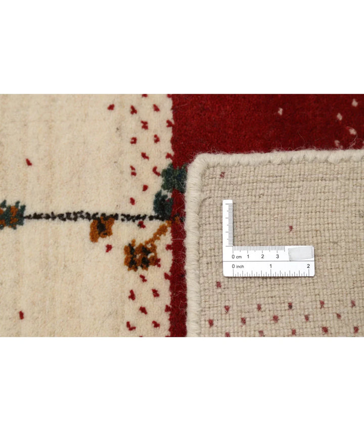 Ivory Indian Lori Rug 5' 4" x 7' 5" Hand-Knotted | No. AT61612