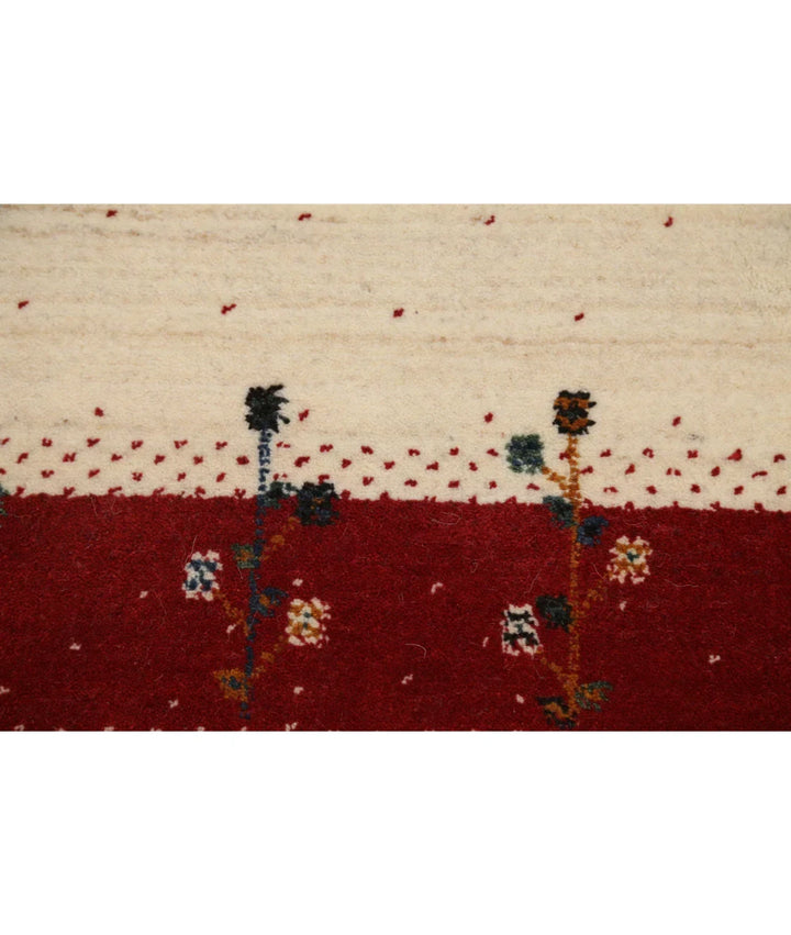 Ivory Indian Lori Rug 5' 4" x 7' 5" Hand-Knotted | No. AT61612