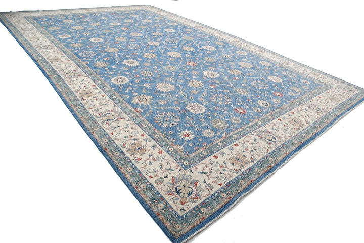 Afghan Ziegler Farhan Rug 13' 2" x 20' 9" Hand-Knotted | No. AT61657