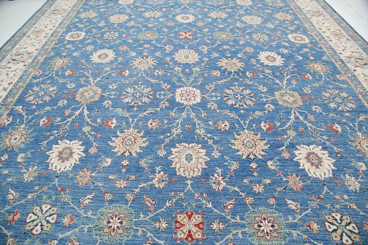 Afghan Ziegler Farhan Rug 13' 2" x 20' 9" Hand-Knotted | No. AT61657