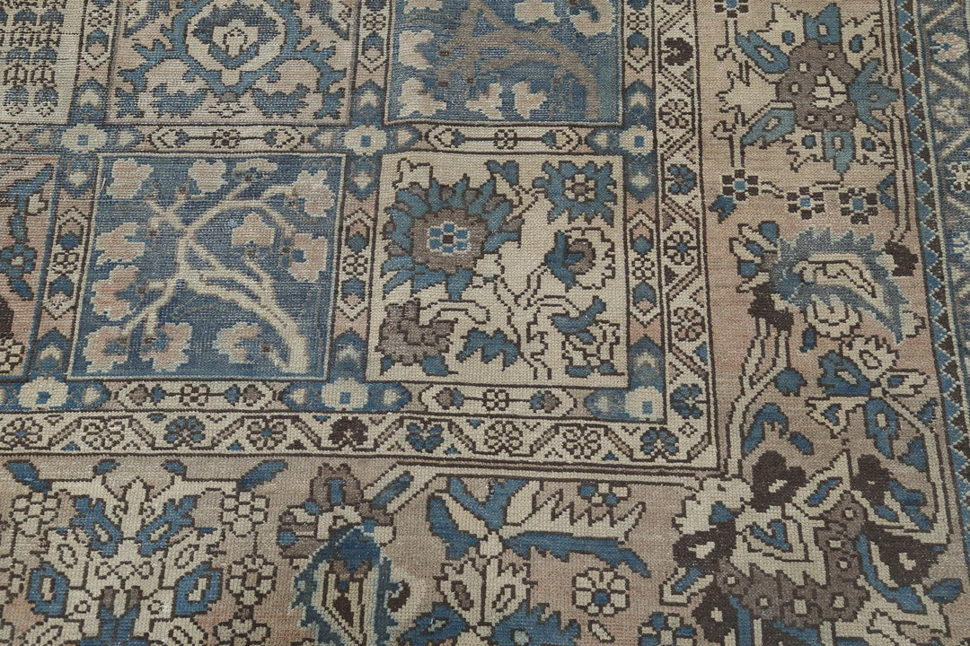 Persian Bakhtiari Vintage Rug 9' 7" x 12' 2" Hand-Knotted | No. AT61729