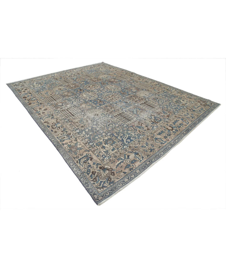 Persian Bakhtiari Vintage Rug 9' 7" x 12' 2" Hand-Knotted | No. AT61729