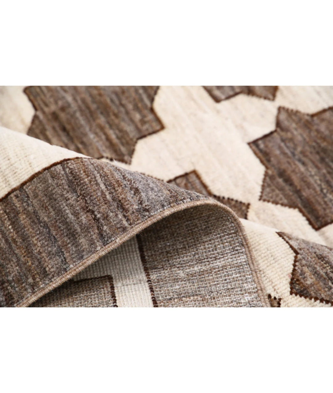 Afghan Modcar Rug 8' 7" x 10' 9" Hand-Knotted | No. AT61781