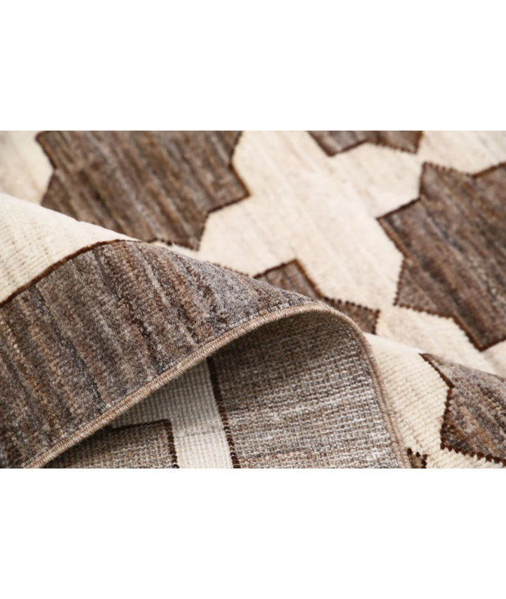 Afghan Modcar Rug 8' 7" x 10' 9" Hand-Knotted | No. AT61781