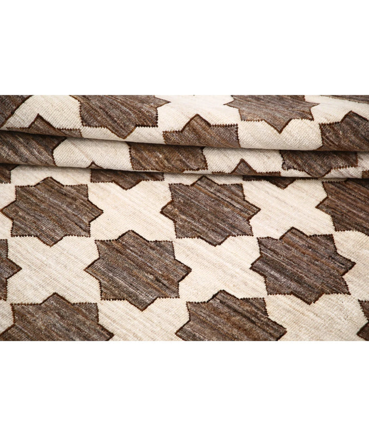 Afghan Modcar Rug 8' 7" x 10' 9" Hand-Knotted | No. AT61781