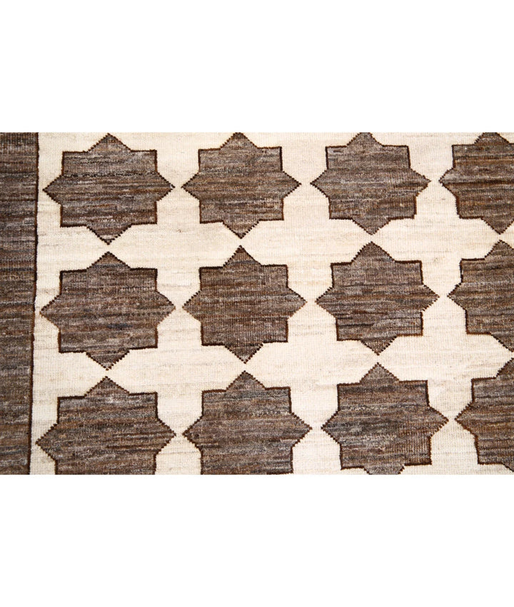 Afghan Modcar Rug 8' 7" x 10' 9" Hand-Knotted | No. AT61781
