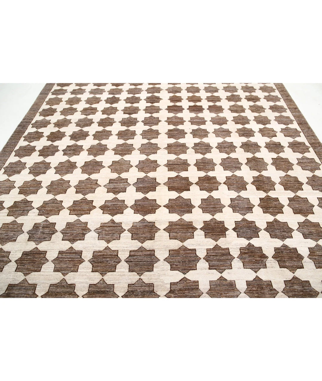 Afghan Modcar Rug 8' 7" x 10' 9" Hand-Knotted | No. AT61781