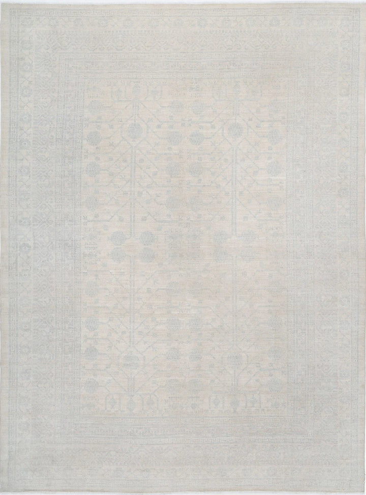 Afghan Khotan Rug 10' 3" x 13' 9" Hand-Knotted | No. AT61799