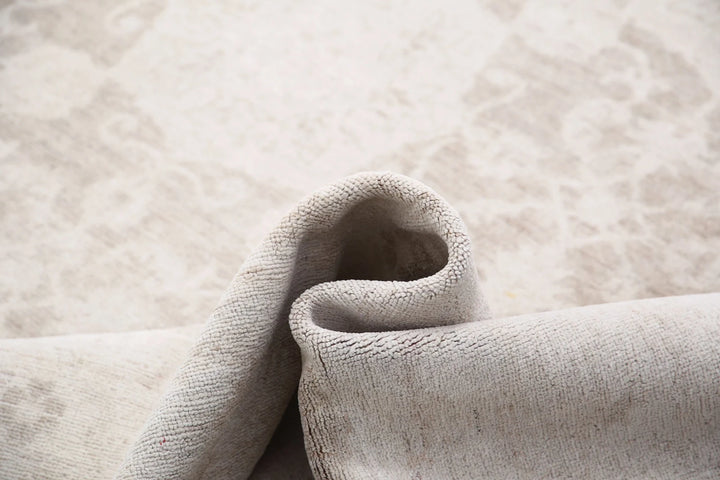 Ivory Afghan Serenity Rug 10' 10" x 18' 5" Hand-Knotted | No. AT61819
