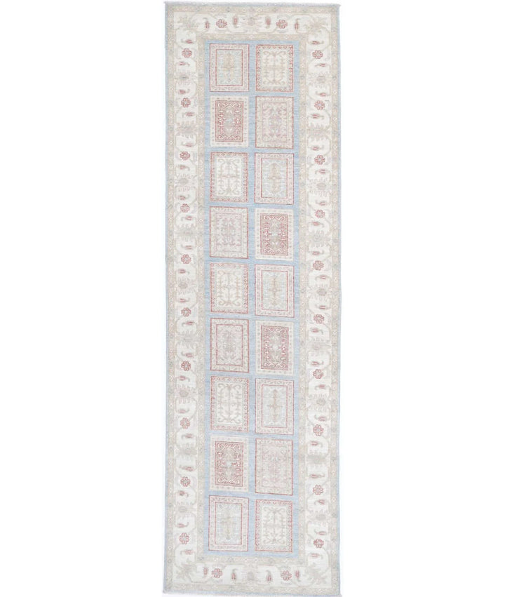 Afghan Bakhtiari Runner Rug 2' 8" x 10' 2" Hand-Knotted | No. AT61875