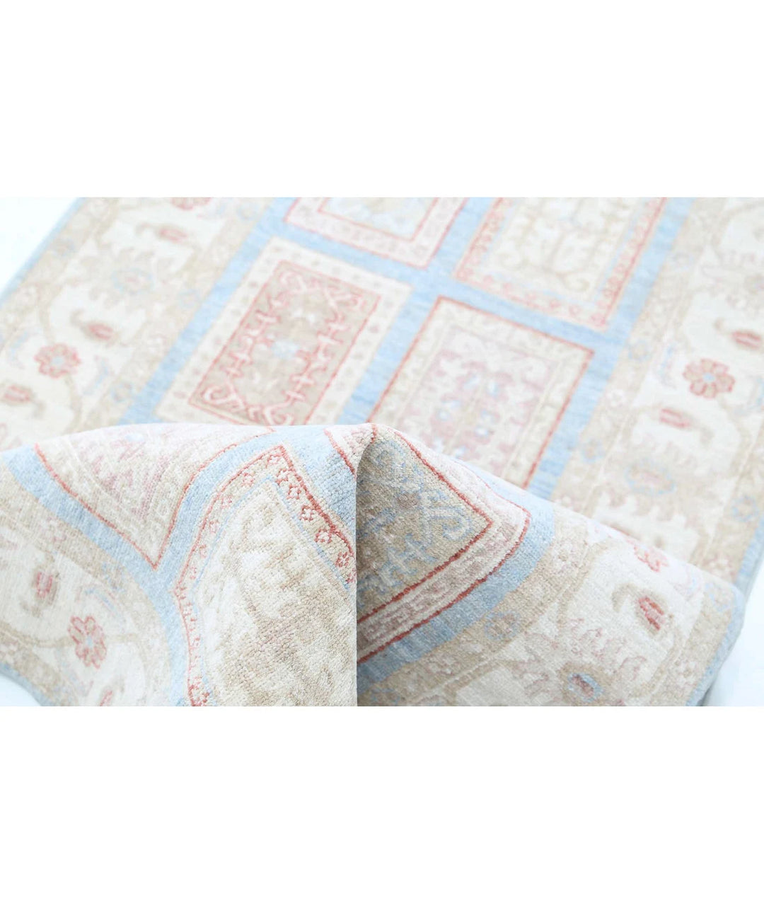 Afghan Bakhtiari Runner Rug 2' 8" x 10' 2" Hand-Knotted | No. AT61875