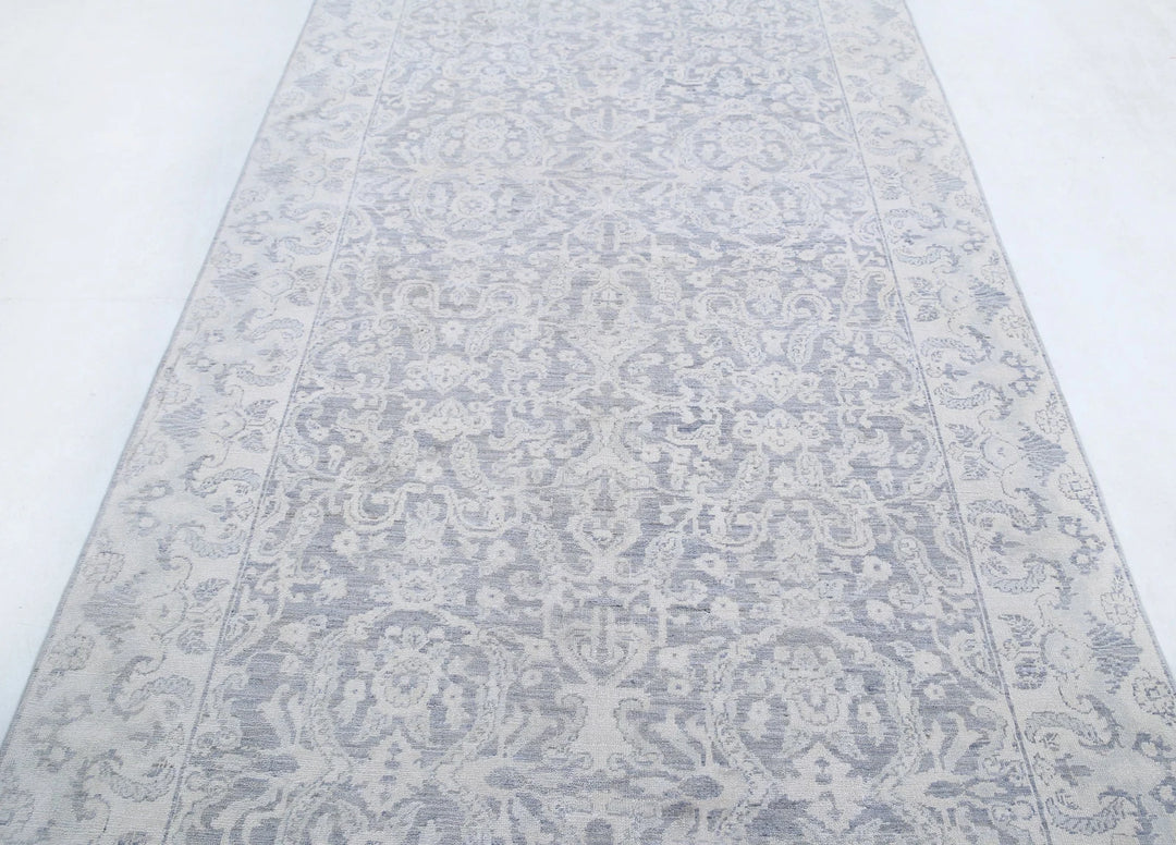 Afghan Serenity Runner Rug 4' 9" x 12' 9" Hand-Knotted | No. AT61914