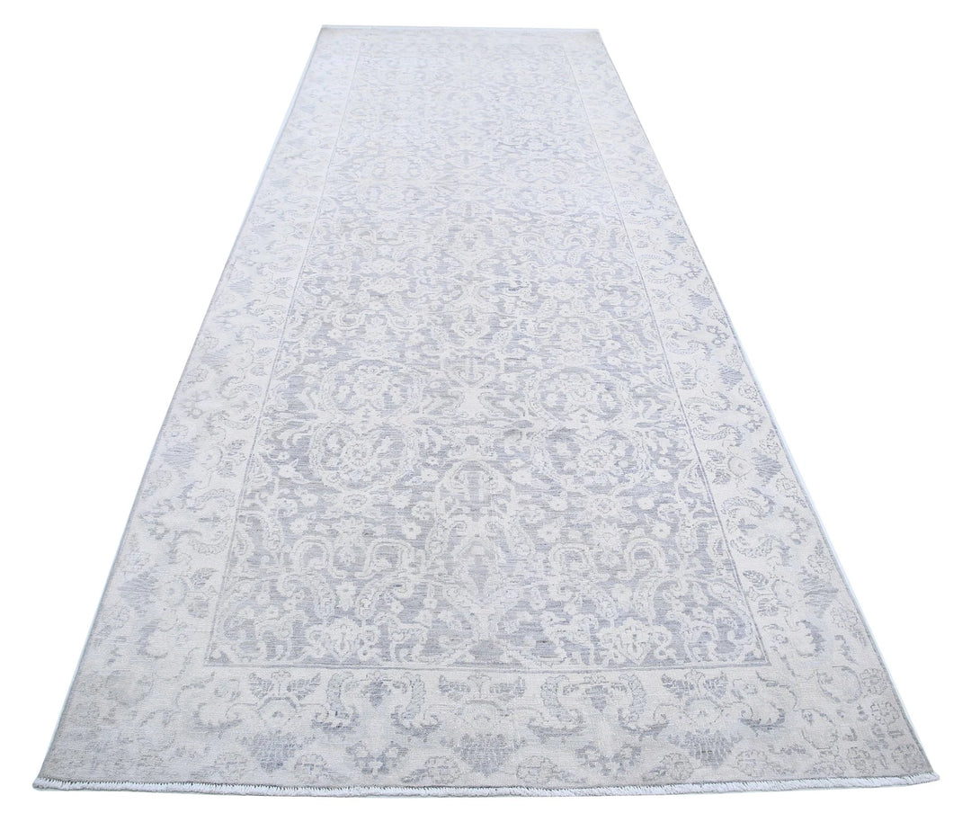 Afghan Serenity Runner Rug 4' 9" x 12' 9" Hand-Knotted | No. AT61914