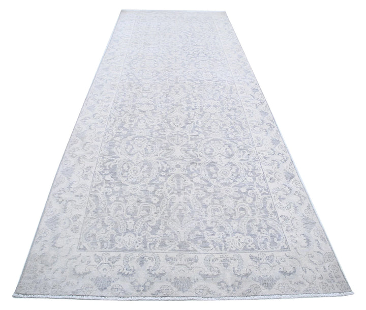 Afghan Serenity Runner Rug 4' 9" x 12' 9" Hand-Knotted | No. AT61914