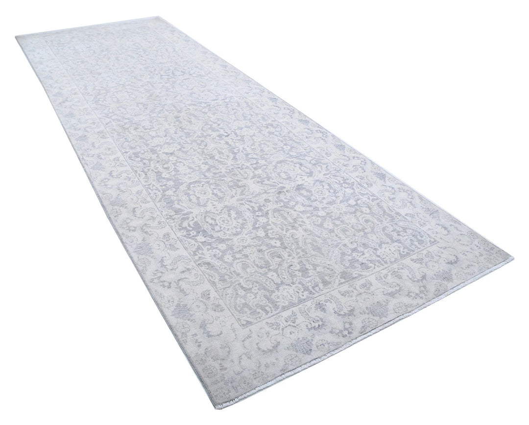 Afghan Serenity Runner Rug 4' 9" x 12' 9" Hand-Knotted | No. AT61914