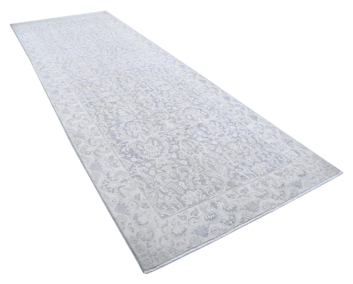 Afghan Serenity Runner Rug 4' 9" x 12' 9" Hand-Knotted | No. AT61914