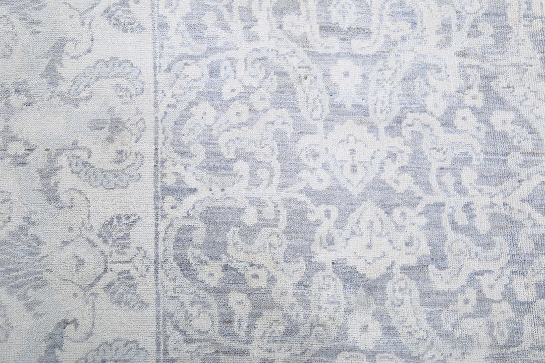 Afghan Serenity Runner Rug 4' 9" x 12' 9" Hand-Knotted | No. AT61914